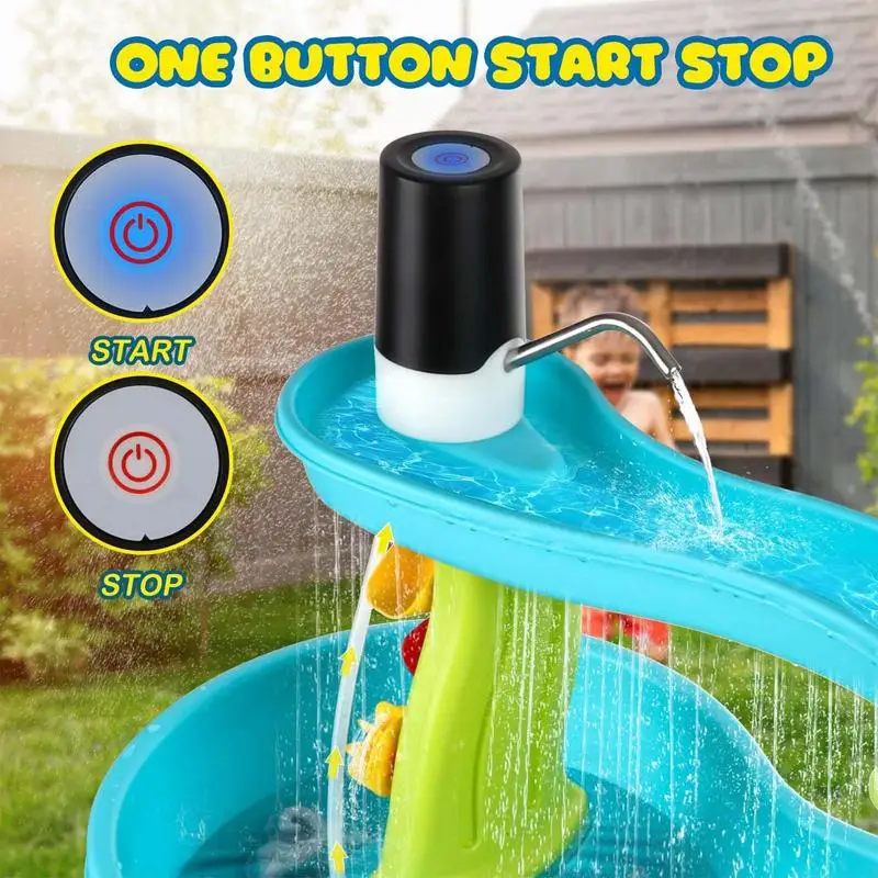 Kids Outdoor Play Table - Kids Water Pump Fun Outdoor Water