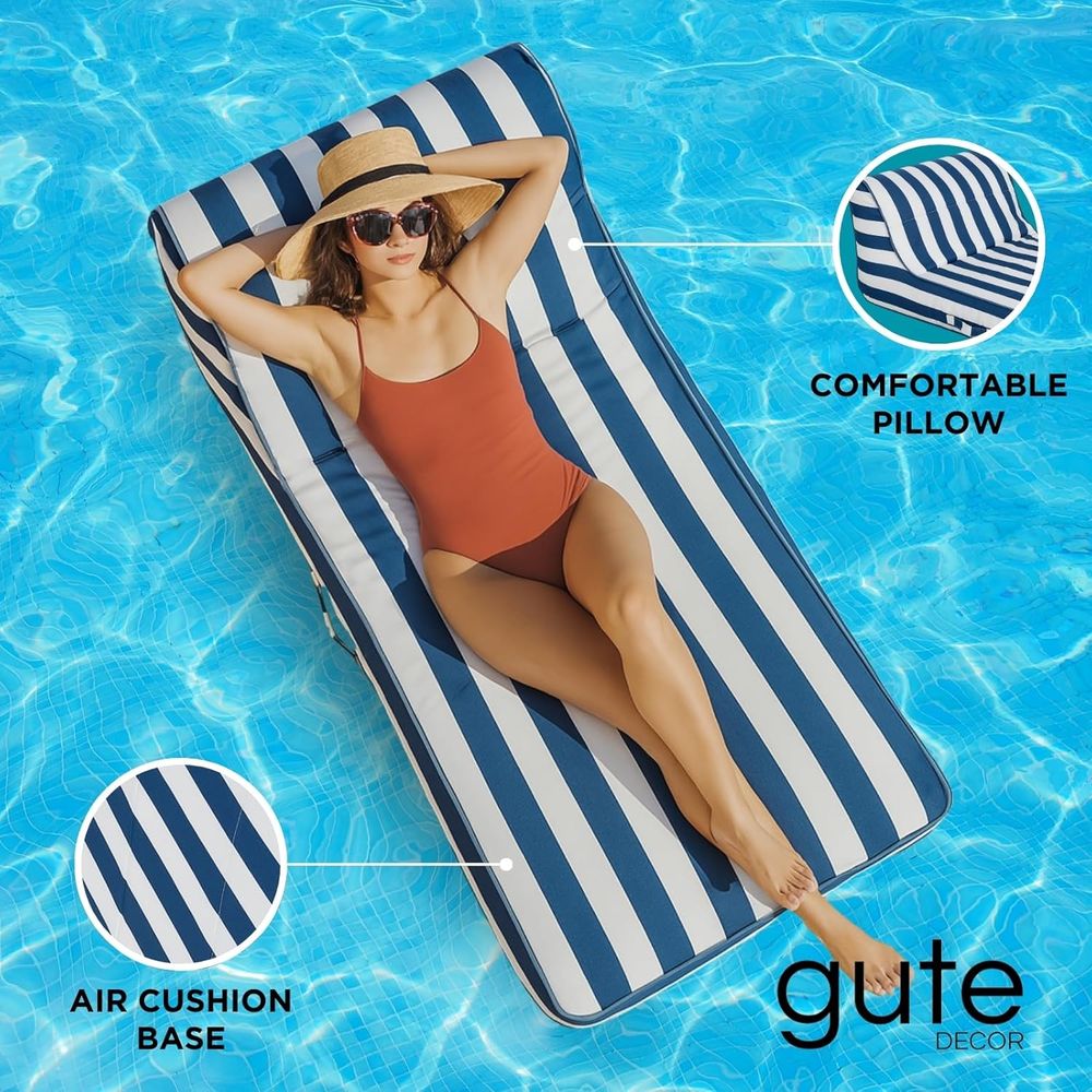 Upholstered Stylish Pool loat  - Kids Outdoor Lounger Chair recension och pris