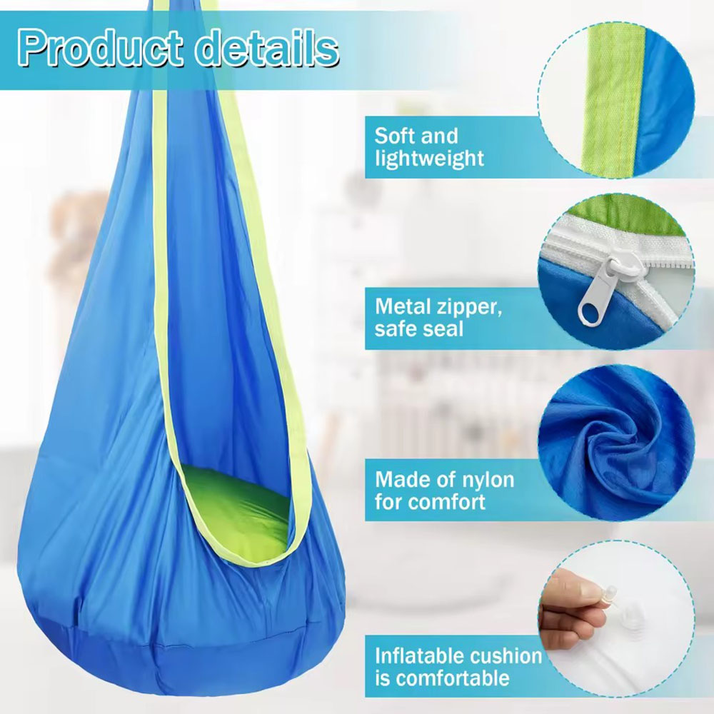 Kids Pod Swing Seat Nylon Hang - Kids Outdoor Chair recension och pris