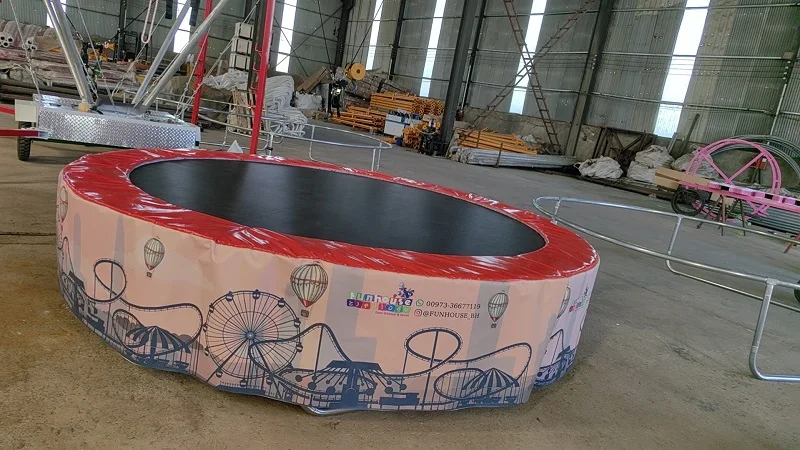 New Design 4-person Round Mova - Kids Indoor Outdoor Trampoline recension och pris