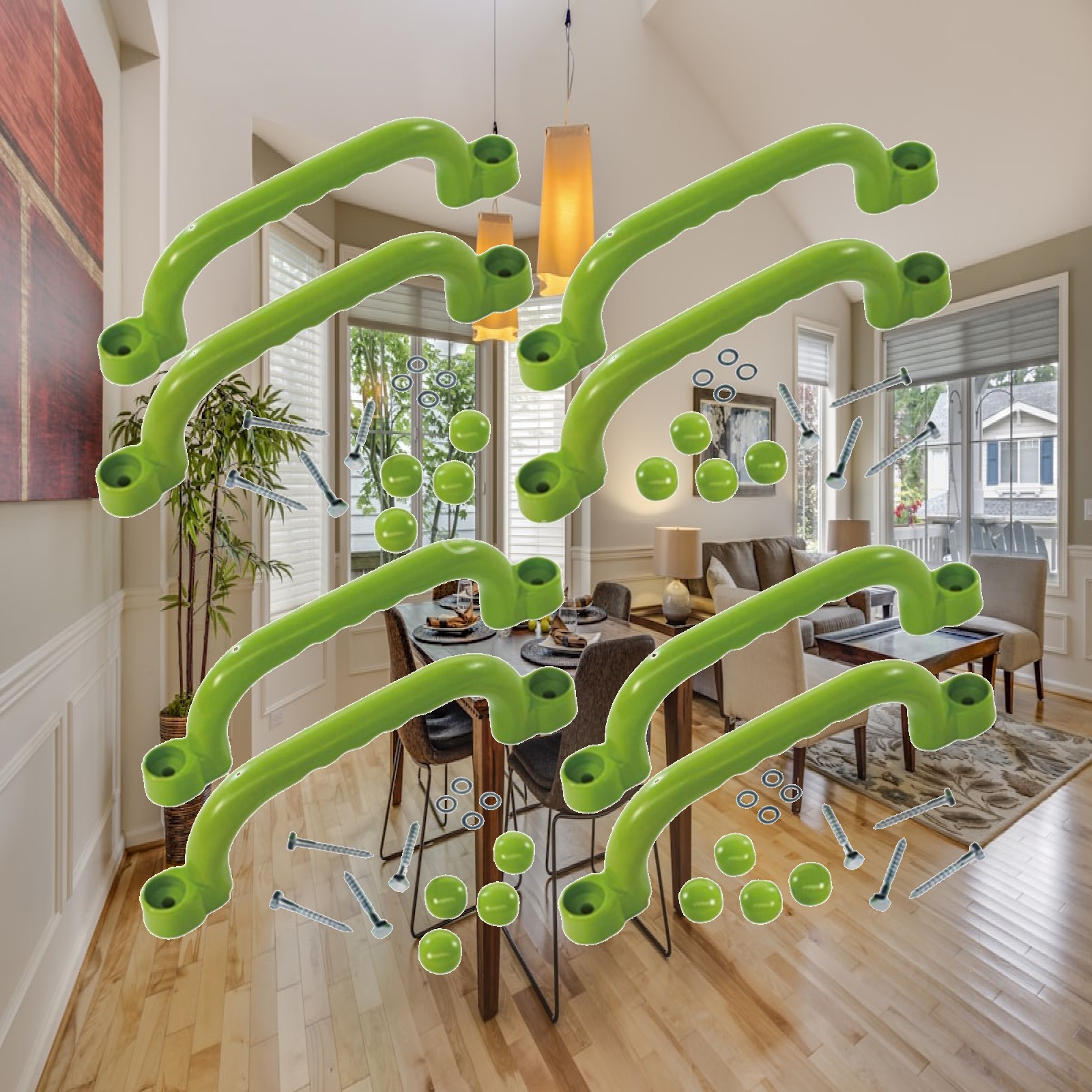 8x Climbing Handles Children G - Kids Outdoor Climbing Frame recension och pris