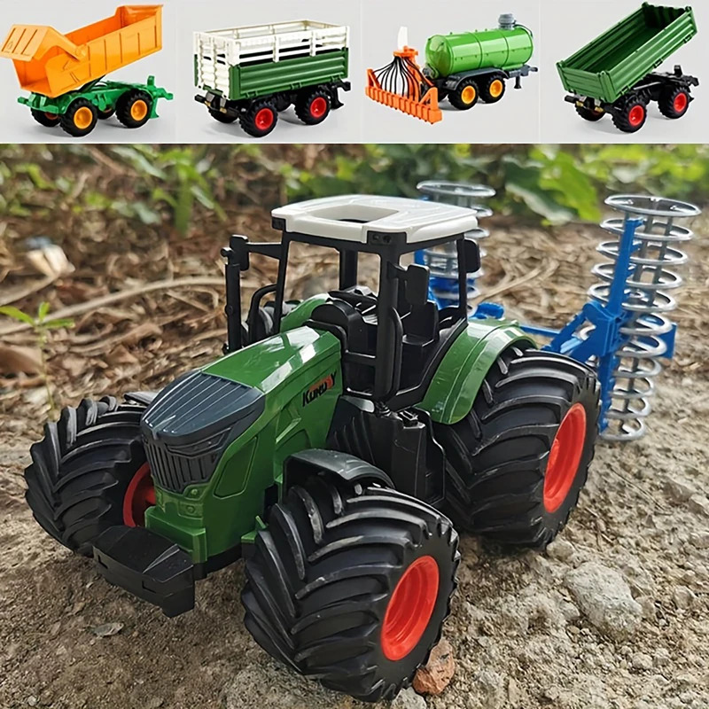 1:24 Inertial Farm Tractor wit - Kids Outdoor Entertainment recension och pris
