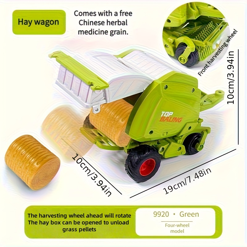 1:24 Inertial Farm Tractor wit - Kids Outdoor Entertainment recension och pris