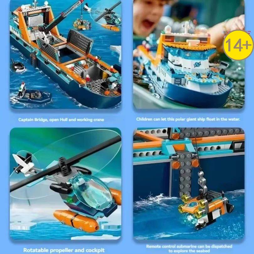 Super popular 815PCS City Deep - Lego Set City recension och pris