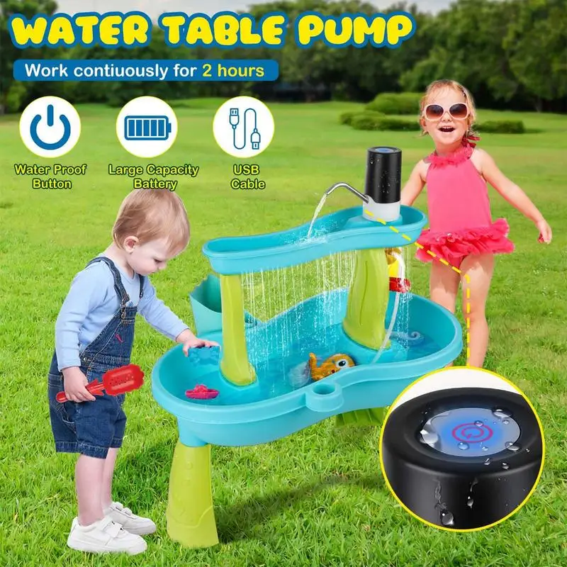 Kids Water Pump Fun Outdoor Wa - Kids Outdoor Play Table recension och pris