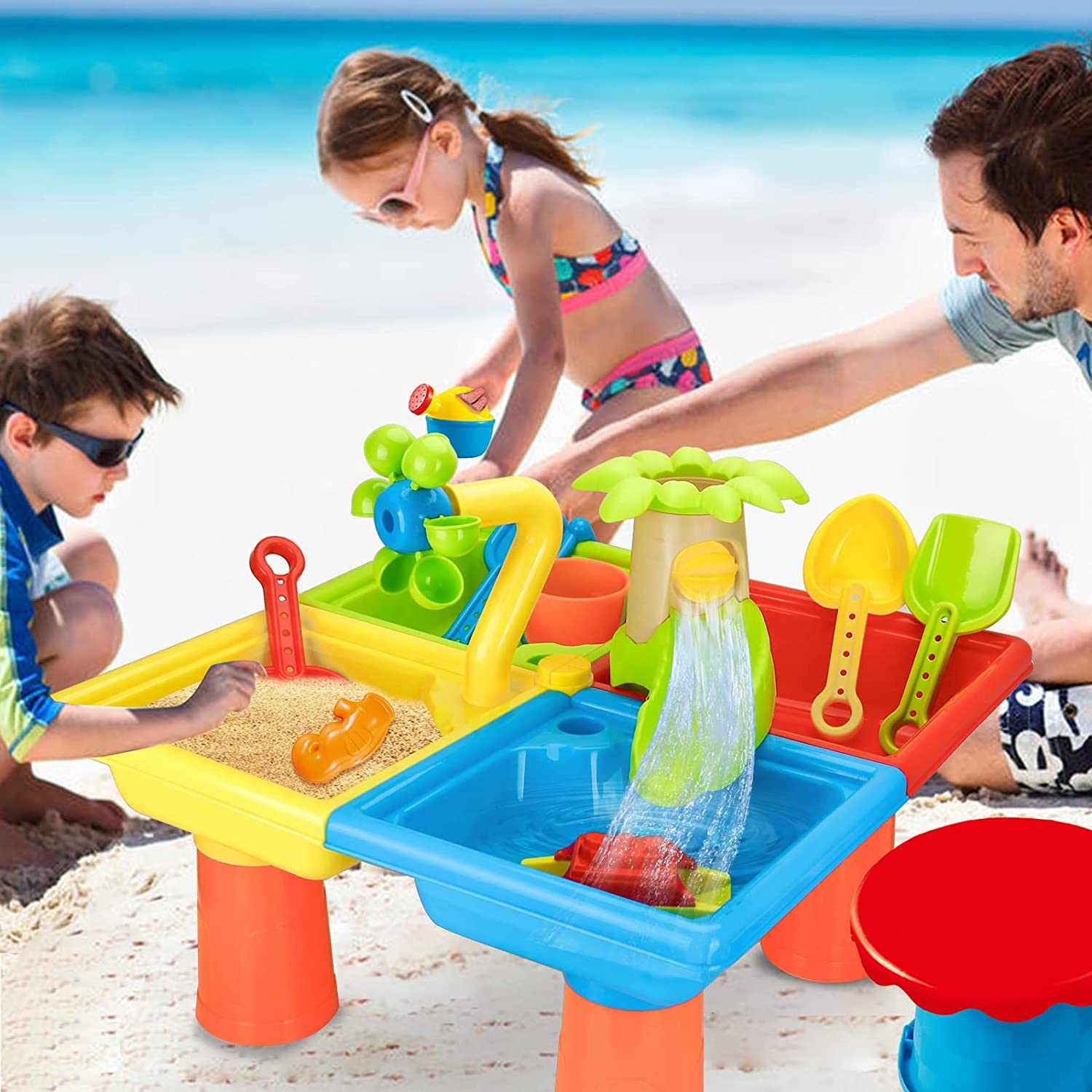 Beach Table Sand Play Toys Chi - Kids Outdoor Nature Toys recension och pris