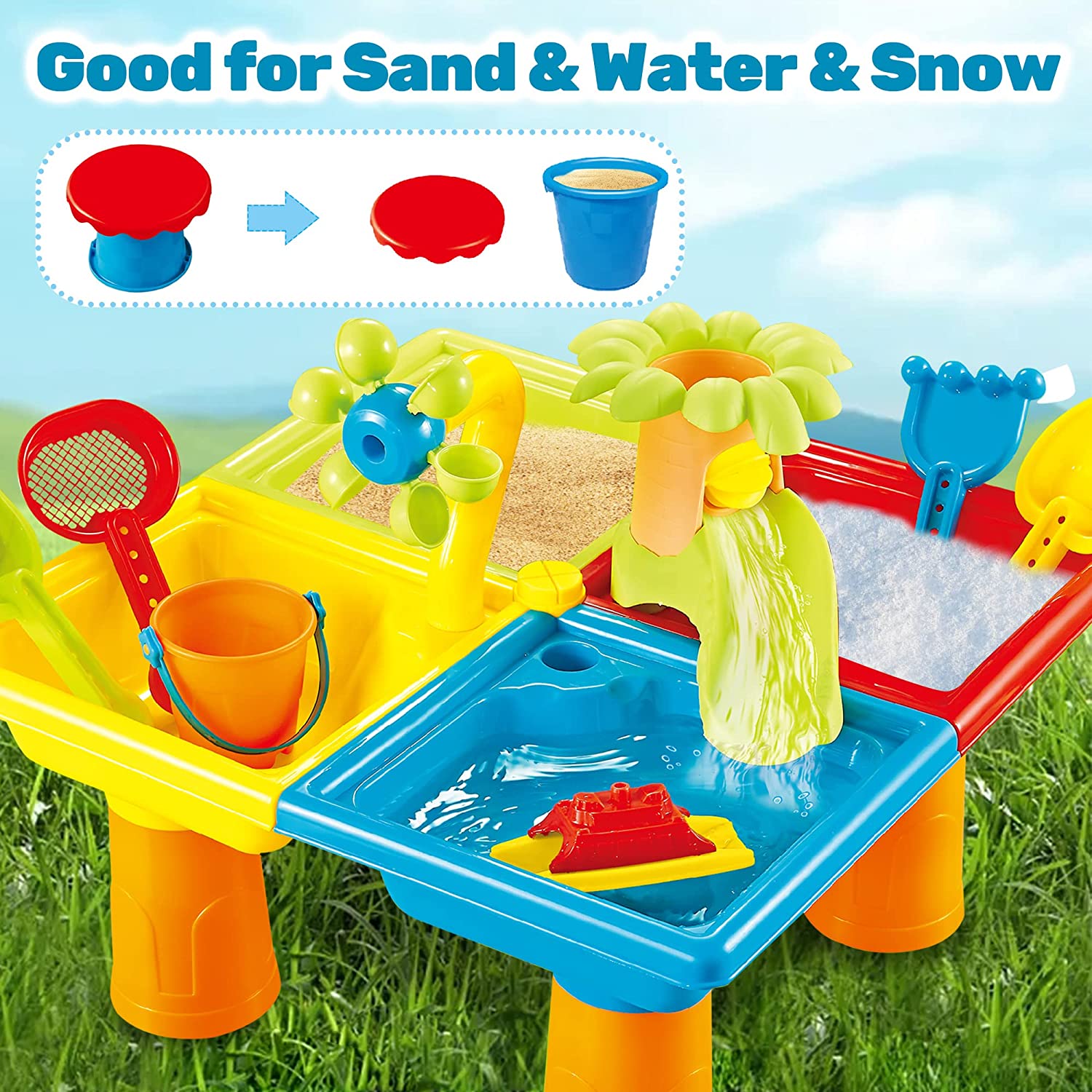 Beach Table Sand Play Toys Chi - Kids Outdoor Nature Toys recension och pris