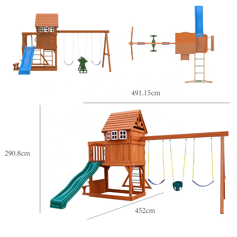 Large Outdoor Amusement Equipm - Kids Outdoor Swing And Slide recension och pris
