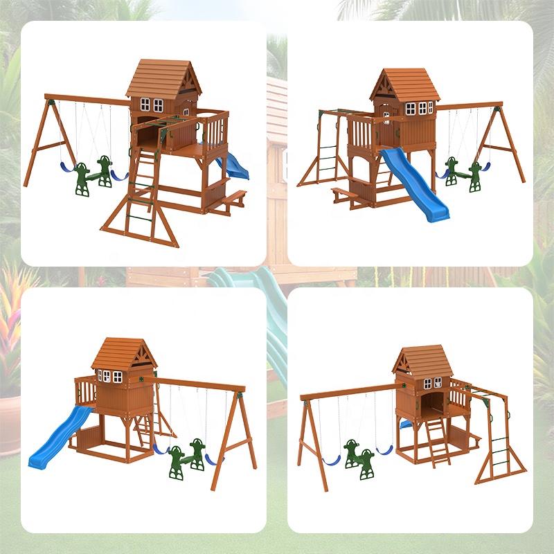 Large Outdoor Amusement Equipm - Kids Outdoor Swing And Slide recension och pris