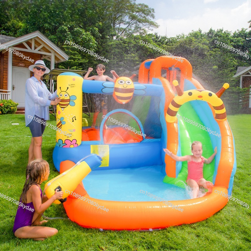 Inflatable Bounce Castle Water - Kids Indoor Outdoor Trampoline recension och pris