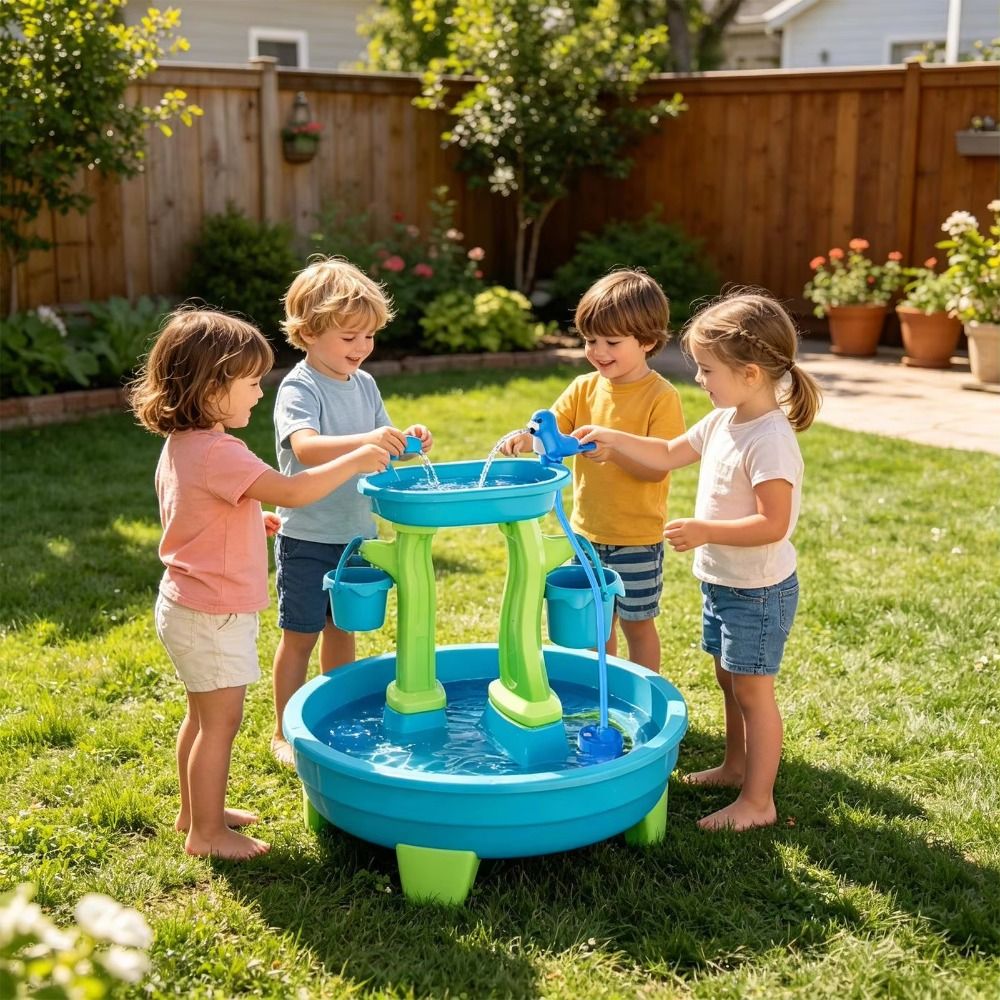 Portable No-Drill Water Table  - Kids Outdoor Play Table recension och pris