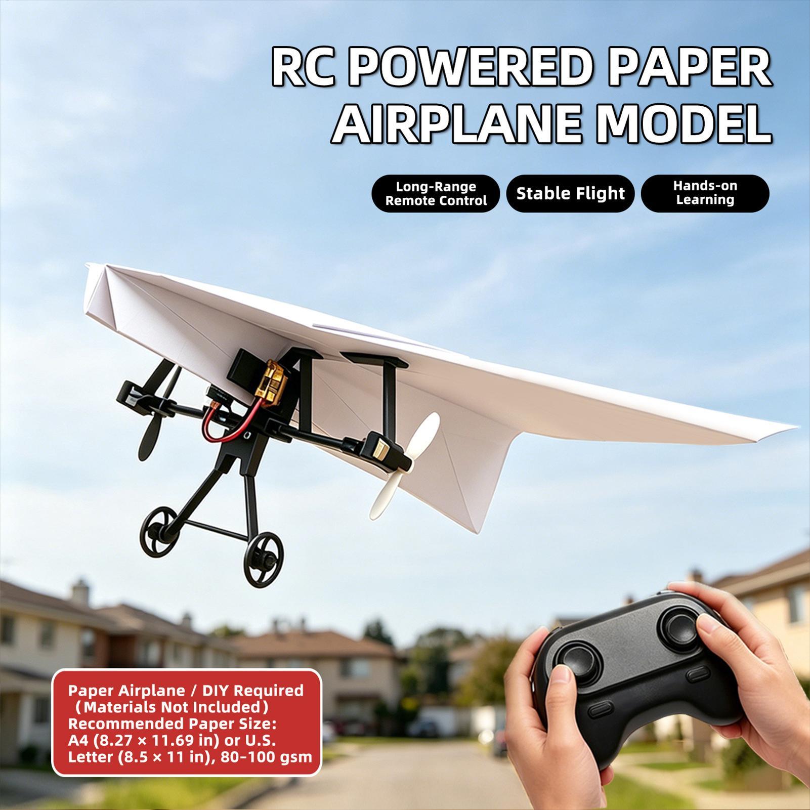 DIY RC Paper Airplane Kit Plan - Kids Outdoor Entertainment recension och pris