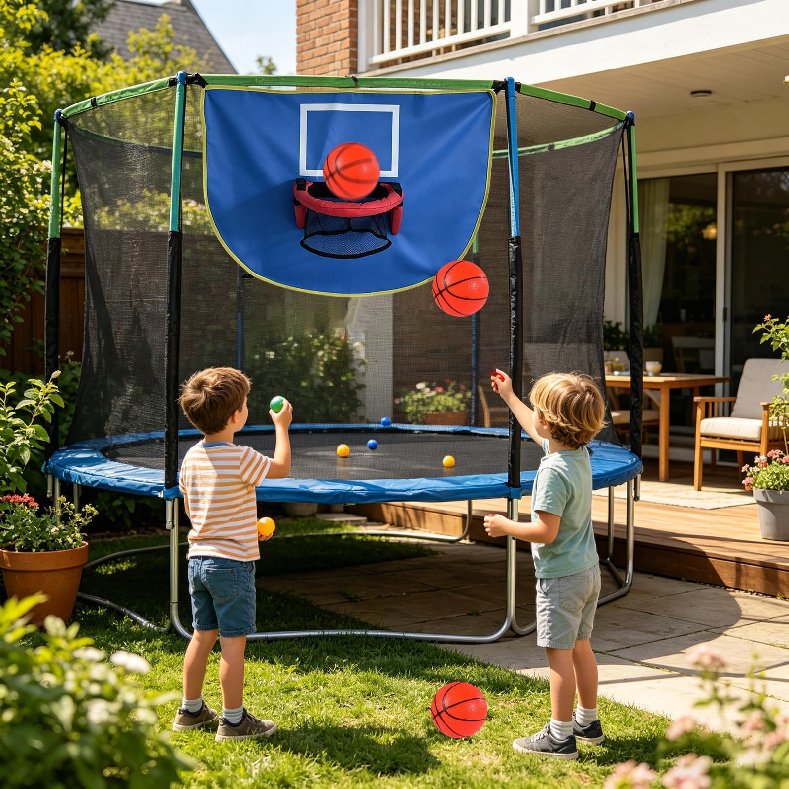 Trampoline Hoop with Pump & 3  - Kids Indoor Outdoor Trampoline recension och pris