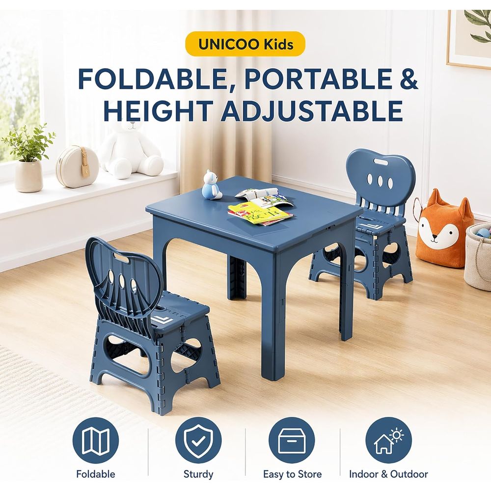 oldable Table and Chair Set, H - Kids Outdoor Chair recension och pris