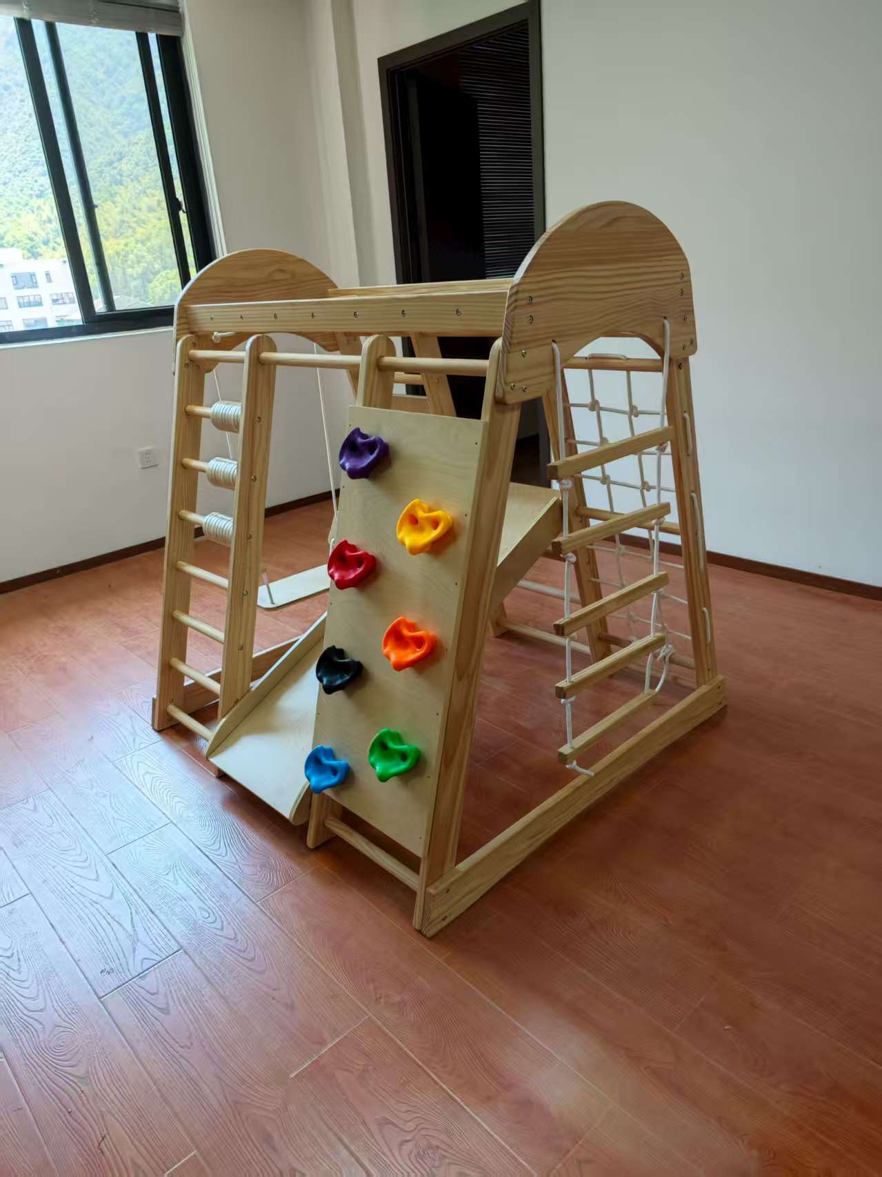 Wooden Kids Climbing Frame Lad - Kids Outdoor Climbing Frame recension och pris