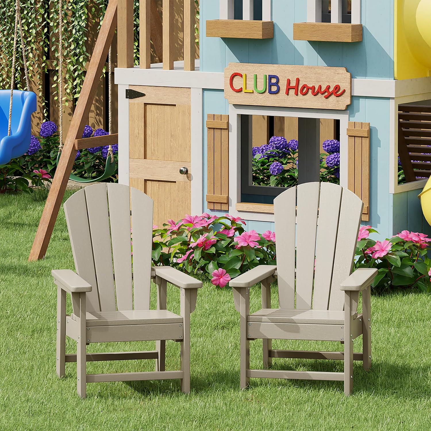 Kids Outdoor Chair Set of 2, T - Kids Outdoor Lounger Chair recension och pris