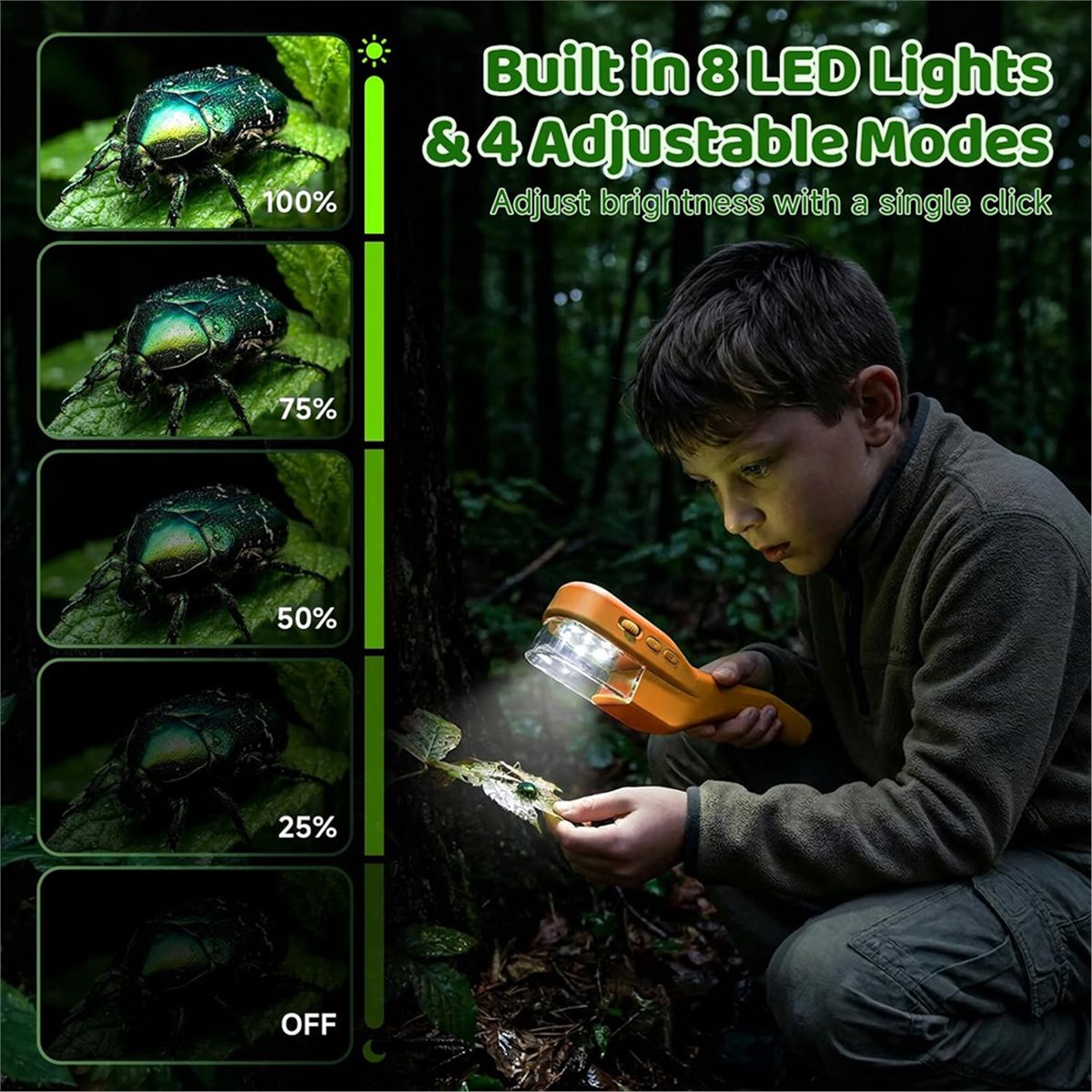 500X Handheld Microscope for K - Kids Outdoor Explorer Kit recension och pris