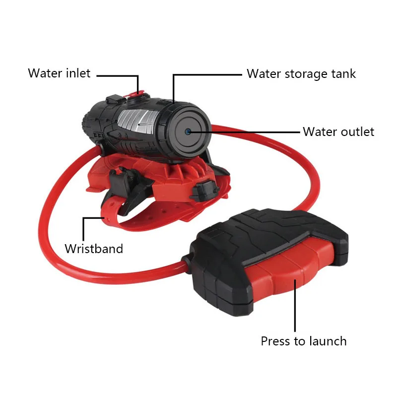 Water Gun Spider Launcher Wris - Kids Outdoor Nature Toys recension och pris